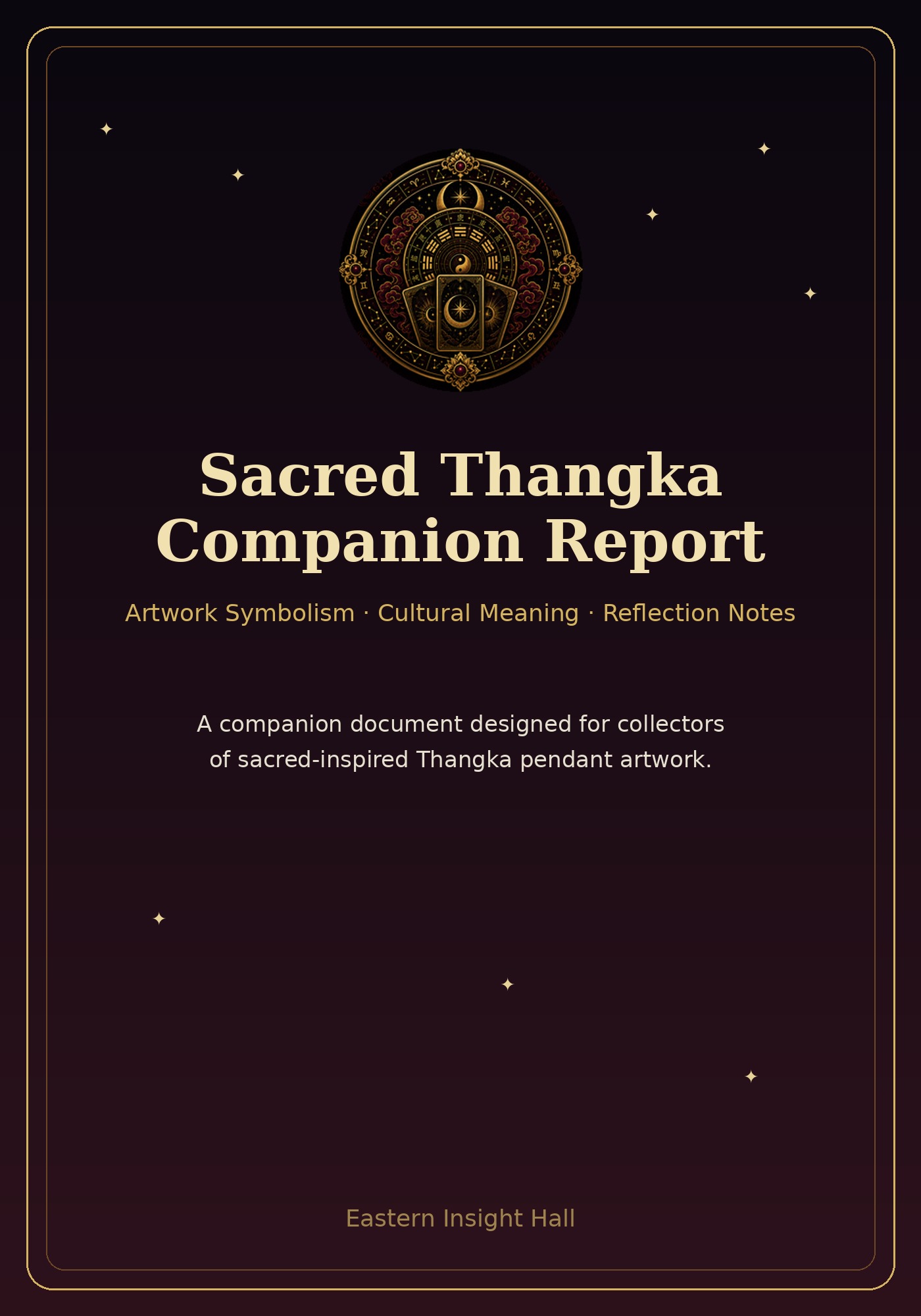 Thangka Companion Report